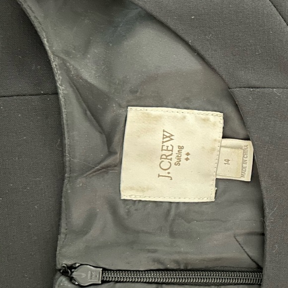 JCrew Black Suiting Dress - Picture 6 of 10